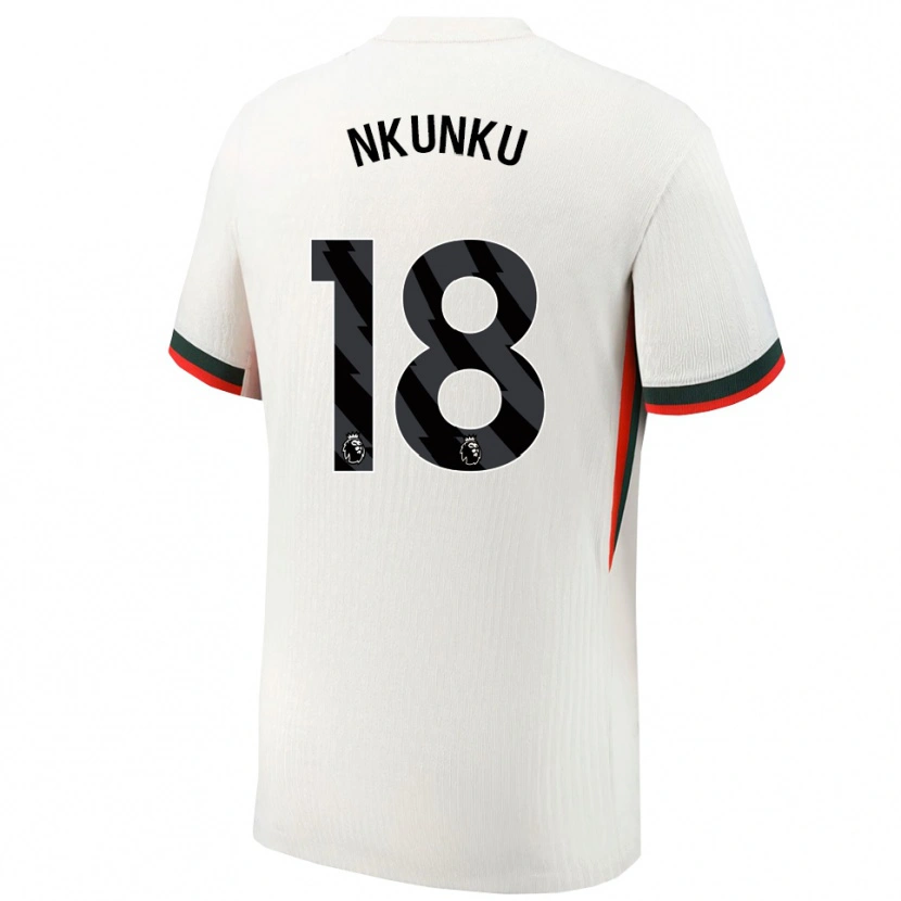 Danxen Kinder Christopher Nkunku #18 Weiß Grün Auswärtstrikot Trikot 2025/26 T-Shirt Österreich