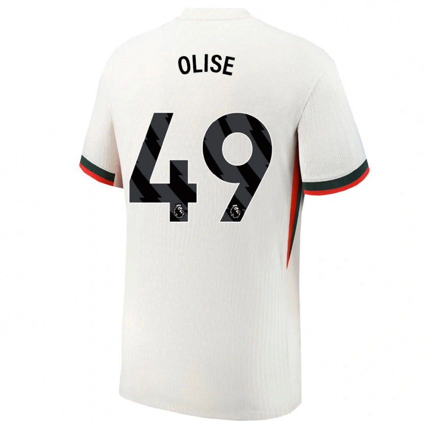 Danxen Kinder Richard Olise #49 Weiß Grün Auswärtstrikot Trikot 2025/26 T-Shirt Österreich