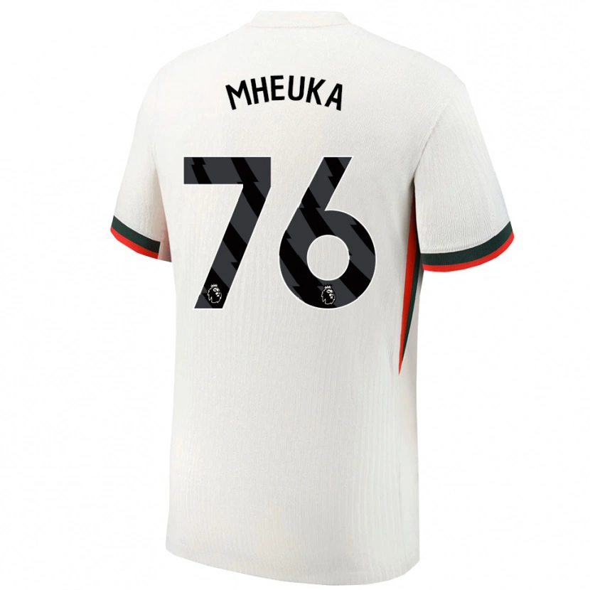 Danxen Kinder Shumaira Mheuka #76 Weiß Grün Auswärtstrikot Trikot 2025/26 T-Shirt Österreich