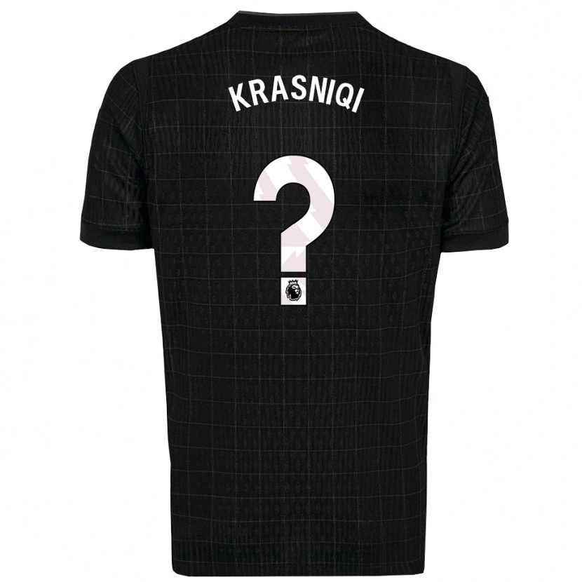 Danxen Kinder Elliot Krasniqi #0 Schwarz Grau Auswärtstrikot Trikot 2025/26 T-Shirt Österreich