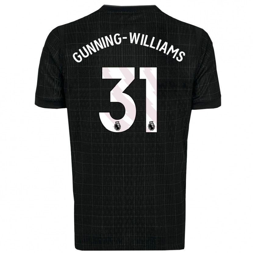 Danxen Kinder Lenna Gunning-Williams #31 Schwarz Grau Auswärtstrikot Trikot 2025/26 T-Shirt Österreich