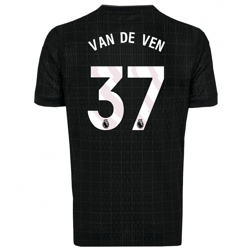 Danxen Kinder Micky Van De Ven #37 Schwarz Grau Auswärtstrikot Trikot 2025/26 T-Shirt Österreich