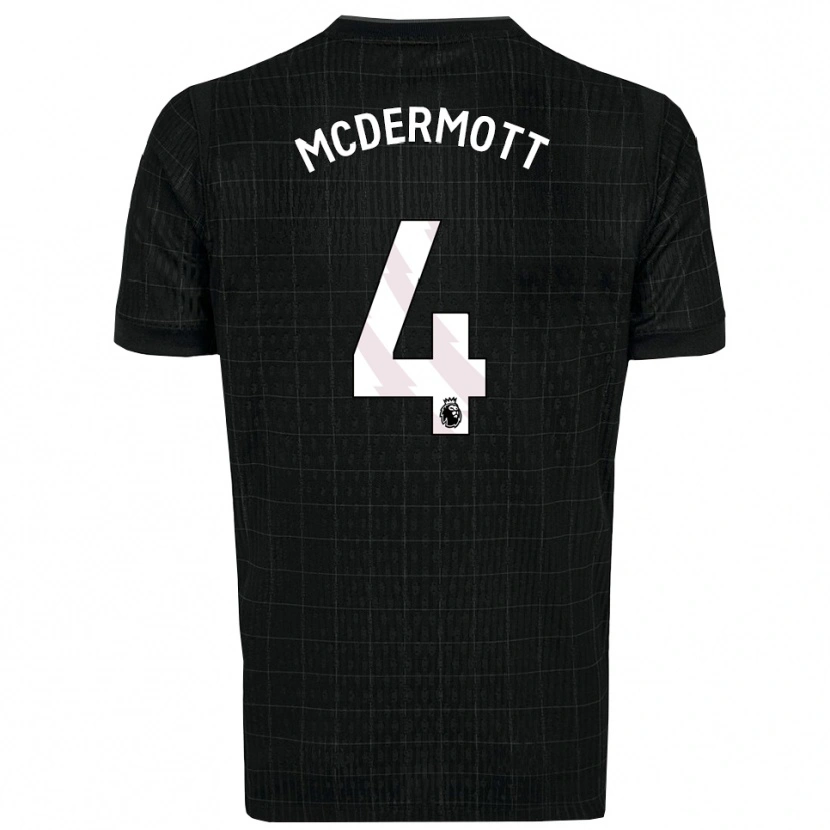 Danxen Kinder Pele Arganese-Mcdermott #4 Schwarz Grau Auswärtstrikot Trikot 2025/26 T-Shirt Österreich