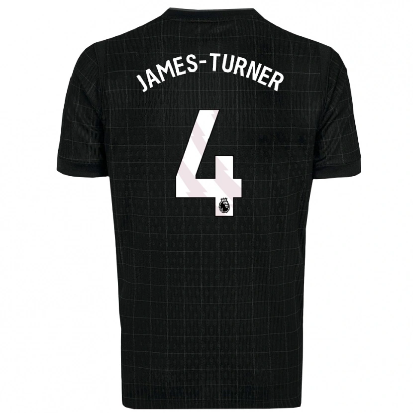 Danxen Kinder Amy James-Turner #4 Schwarz Grau Auswärtstrikot Trikot 2025/26 T-Shirt Österreich