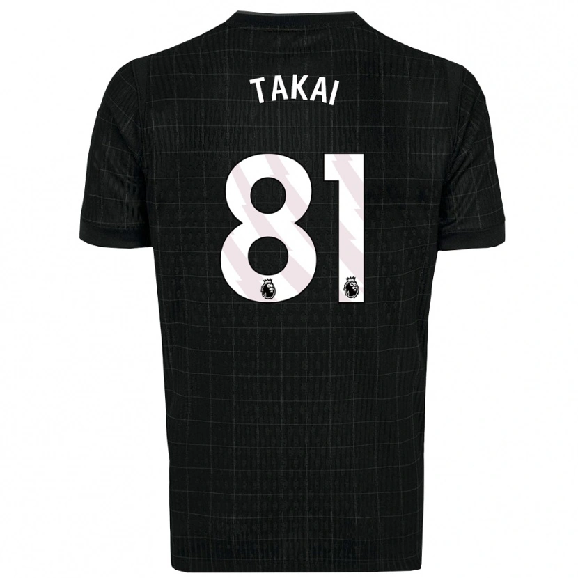 Danxen Kinder Kota Takai #81 Schwarz Grau Auswärtstrikot Trikot 2025/26 T-Shirt Österreich