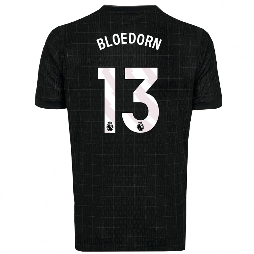 Danxen Kinder Carey Bloedorn #13 Schwarz Grau Auswärtstrikot Trikot 2025/26 T-Shirt Österreich