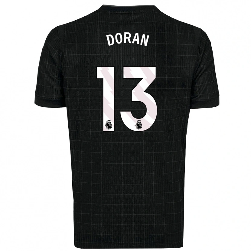 Danxen Kinder Farren Doran #13 Schwarz Grau Auswärtstrikot Trikot 2025/26 T-Shirt Österreich