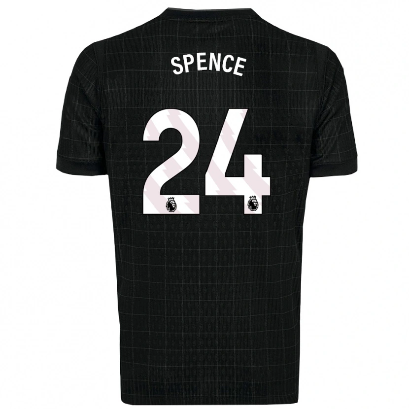 Danxen Kinder Djed Spence #24 Schwarz Grau Auswärtstrikot Trikot 2025/26 T-Shirt Österreich