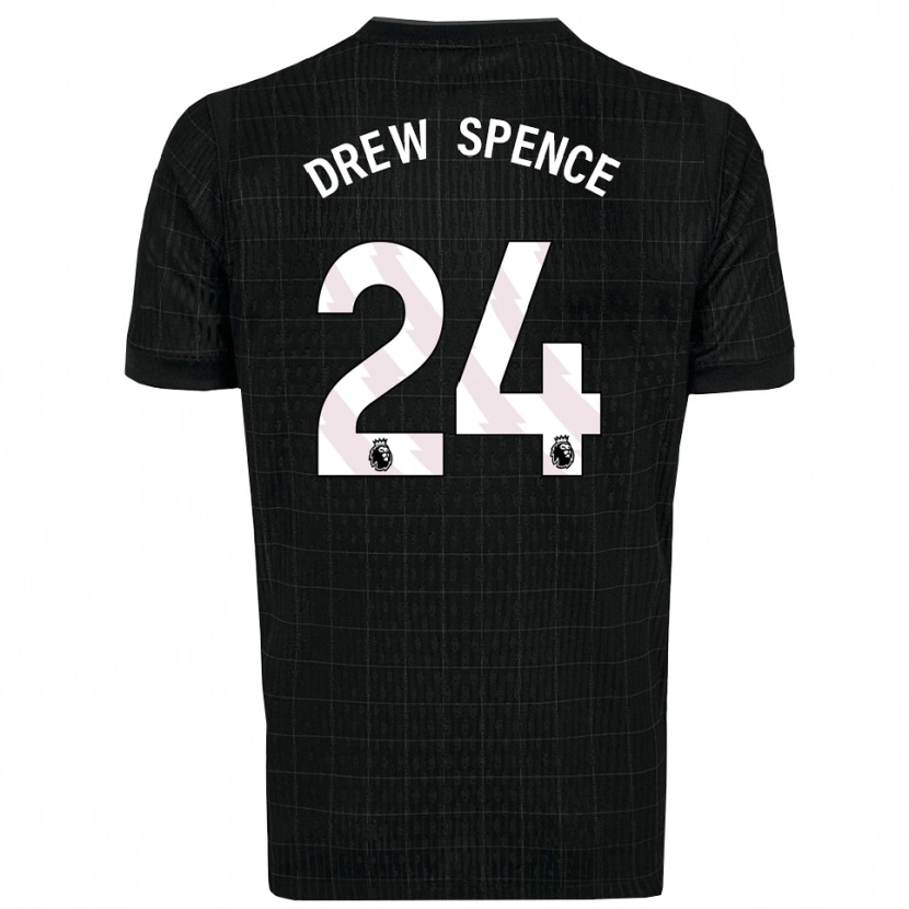 Danxen Kinder Drew Spence #24 Schwarz Grau Auswärtstrikot Trikot 2025/26 T-Shirt Österreich