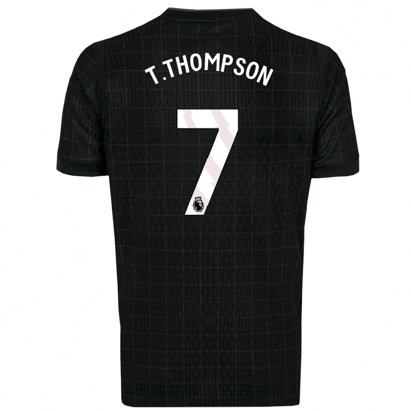 Danxen Kinder Tynan Thompson #7 Schwarz Grau Auswärtstrikot Trikot 2025/26 T-Shirt Österreich