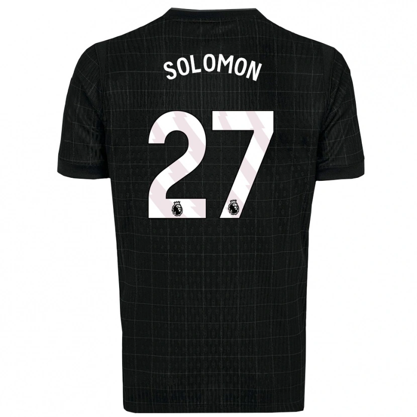 Danxen Kinder Manor Solomon #27 Schwarz Grau Auswärtstrikot Trikot 2025/26 T-Shirt Österreich