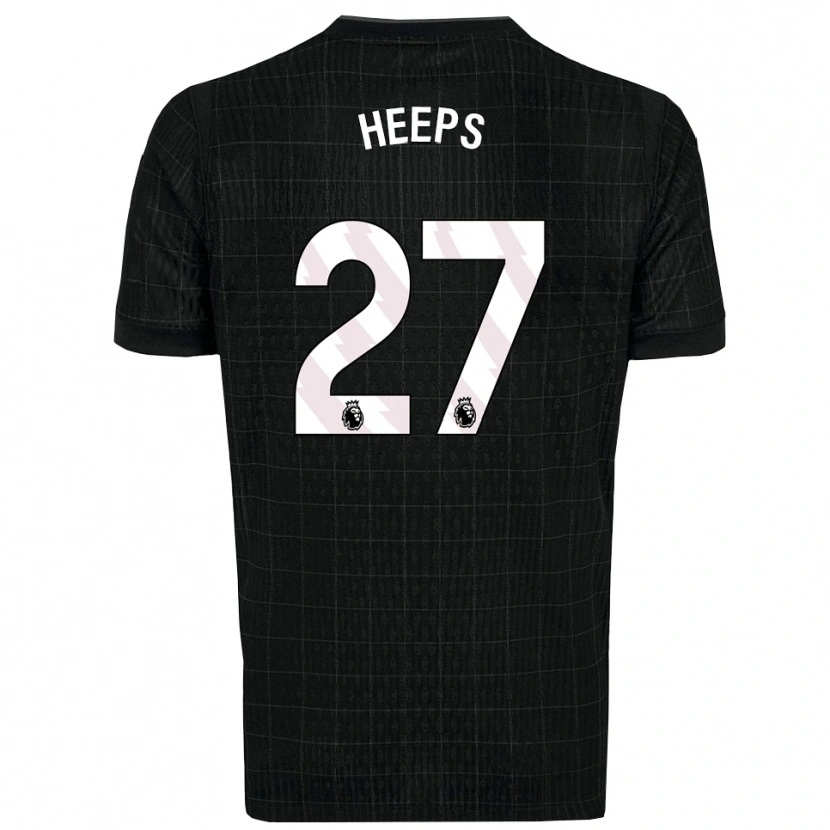 Danxen Kinder Eleanor Heeps #27 Schwarz Grau Auswärtstrikot Trikot 2025/26 T-Shirt Österreich
