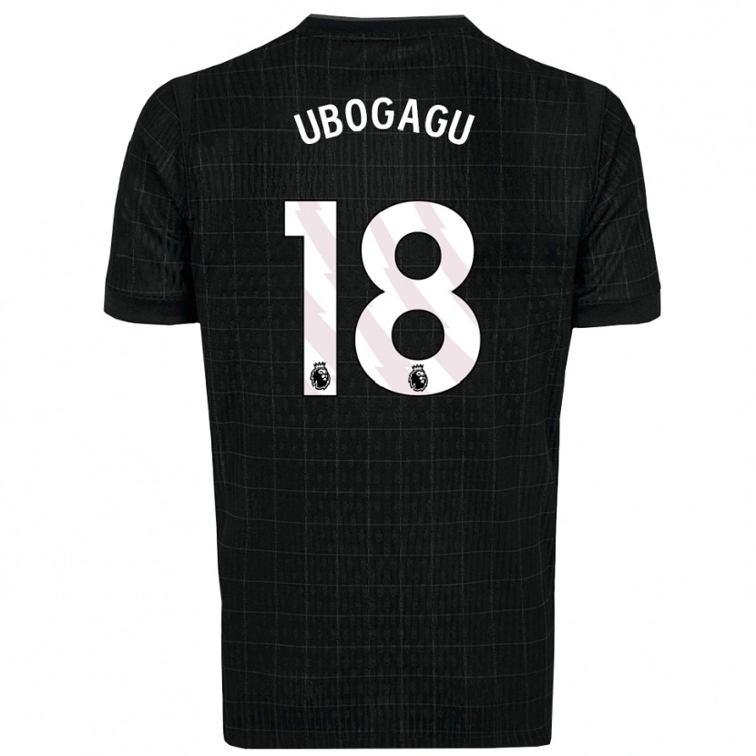 Danxen Kinder Chioma Ubogagu #18 Schwarz Grau Auswärtstrikot Trikot 2025/26 T-Shirt Österreich