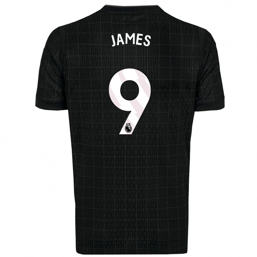 Danxen Kinder Herbie James #9 Schwarz Grau Auswärtstrikot Trikot 2025/26 T-Shirt Österreich