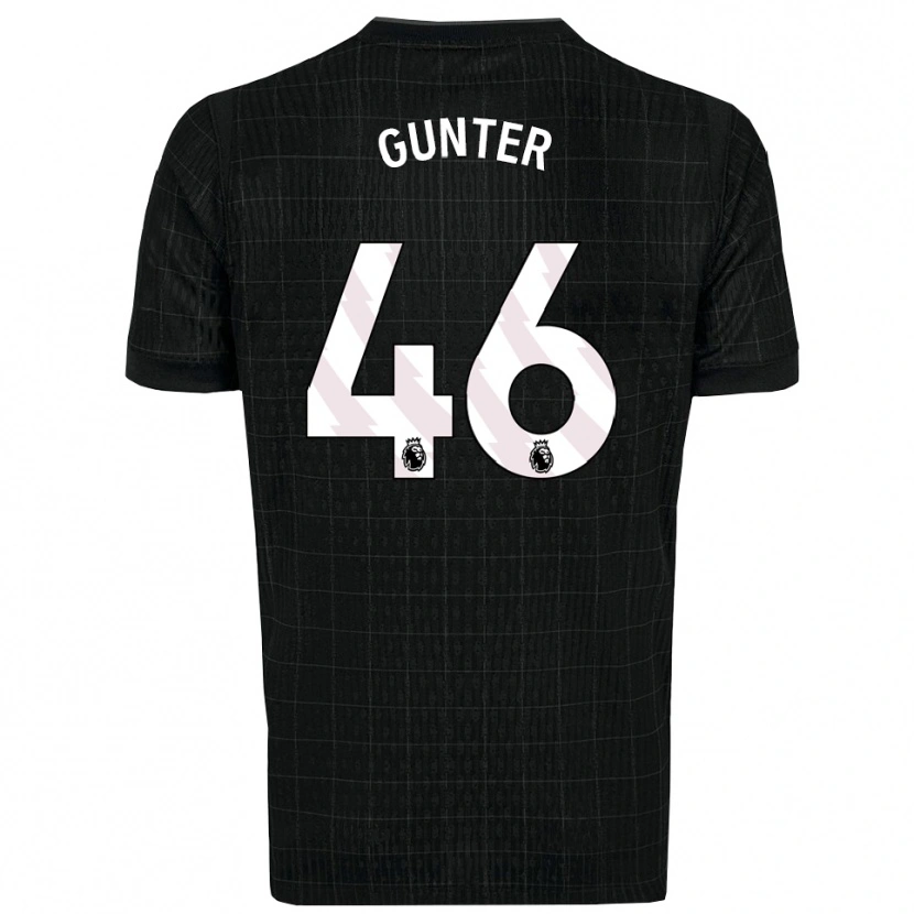 Danxen Kinder Luca Gunter #46 Schwarz Grau Auswärtstrikot Trikot 2025/26 T-Shirt Österreich