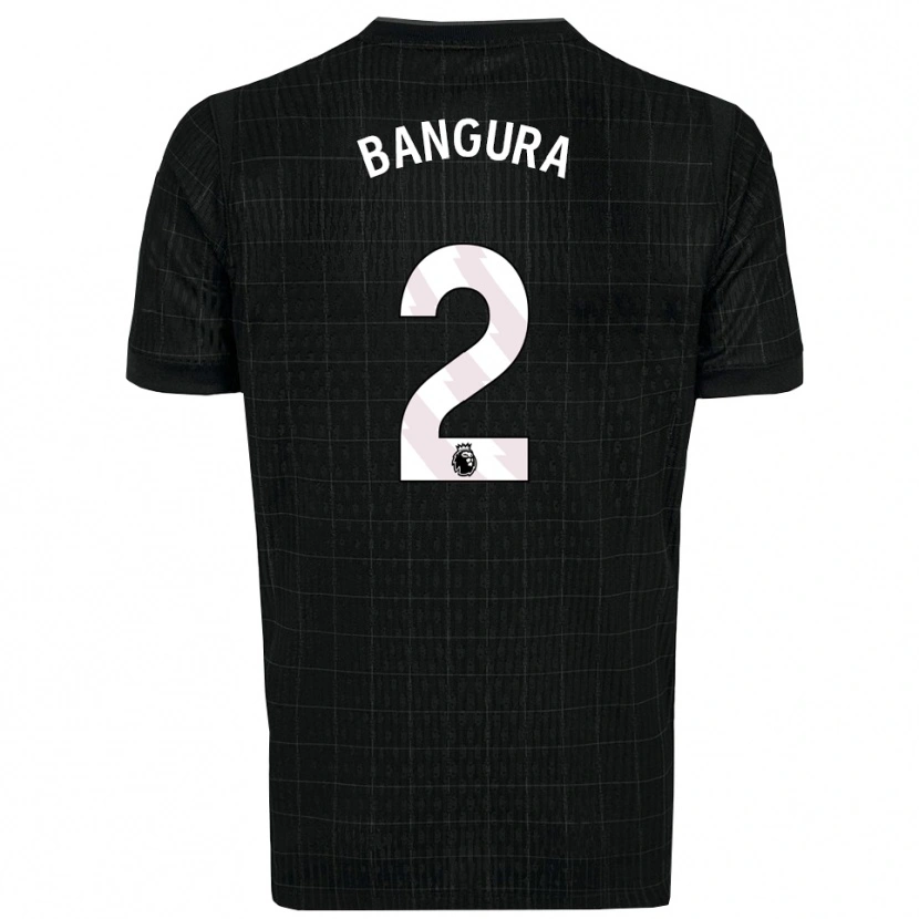 Danxen Kinder Samal Bangura #2 Schwarz Grau Auswärtstrikot Trikot 2025/26 T-Shirt Österreich