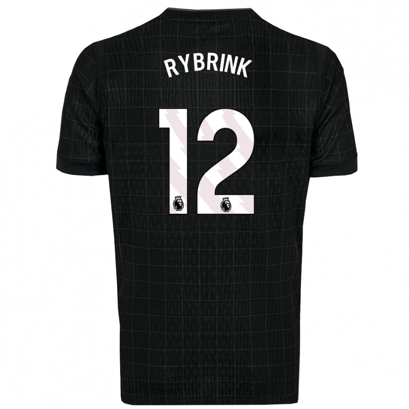 Danxen Kinder Josefine Rybrink #12 Schwarz Grau Auswärtstrikot Trikot 2025/26 T-Shirt Österreich