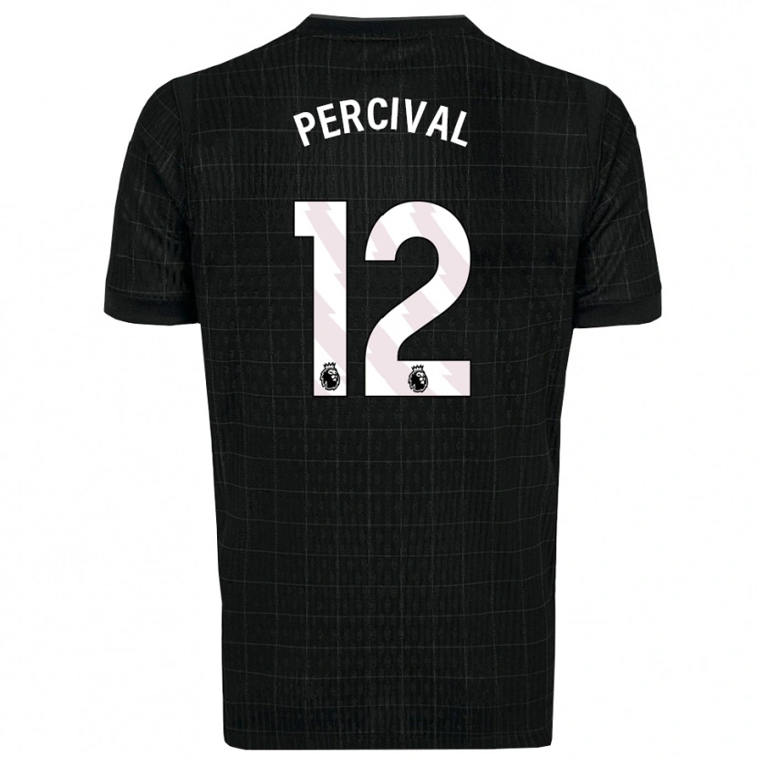 Danxen Kinder Ria Percival #12 Schwarz Grau Auswärtstrikot Trikot 2025/26 T-Shirt Österreich