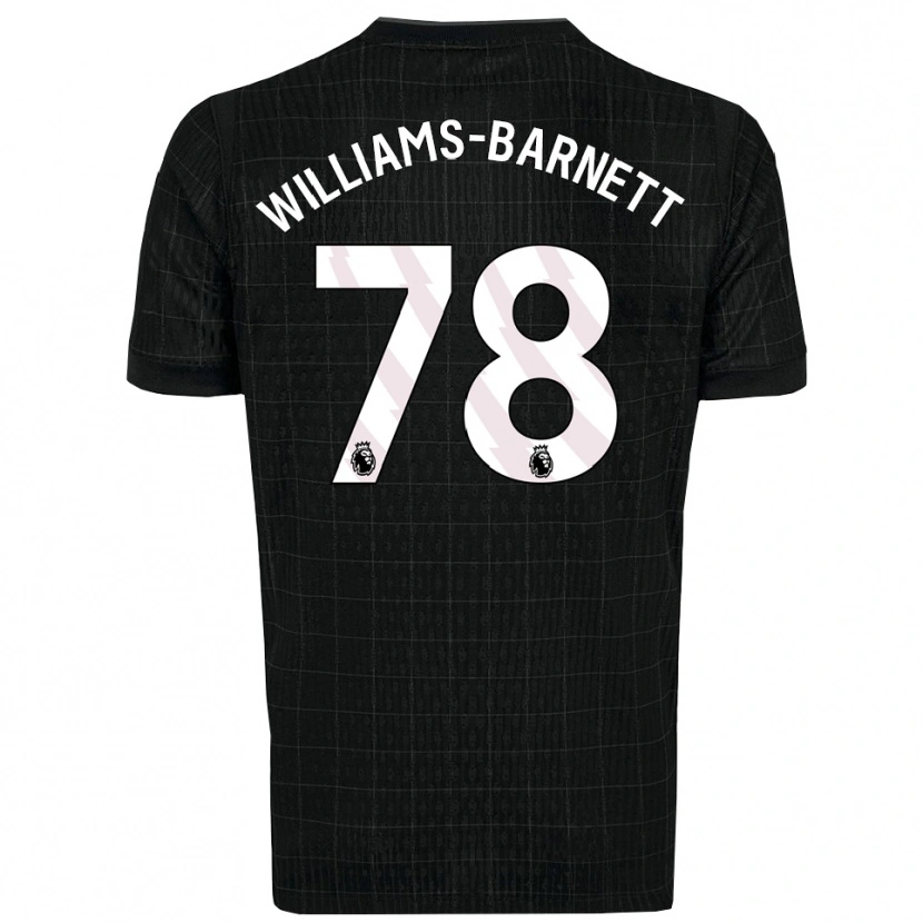 Danxen Kinder Lucá Williams-Barnett #78 Schwarz Grau Auswärtstrikot Trikot 2025/26 T-Shirt Österreich