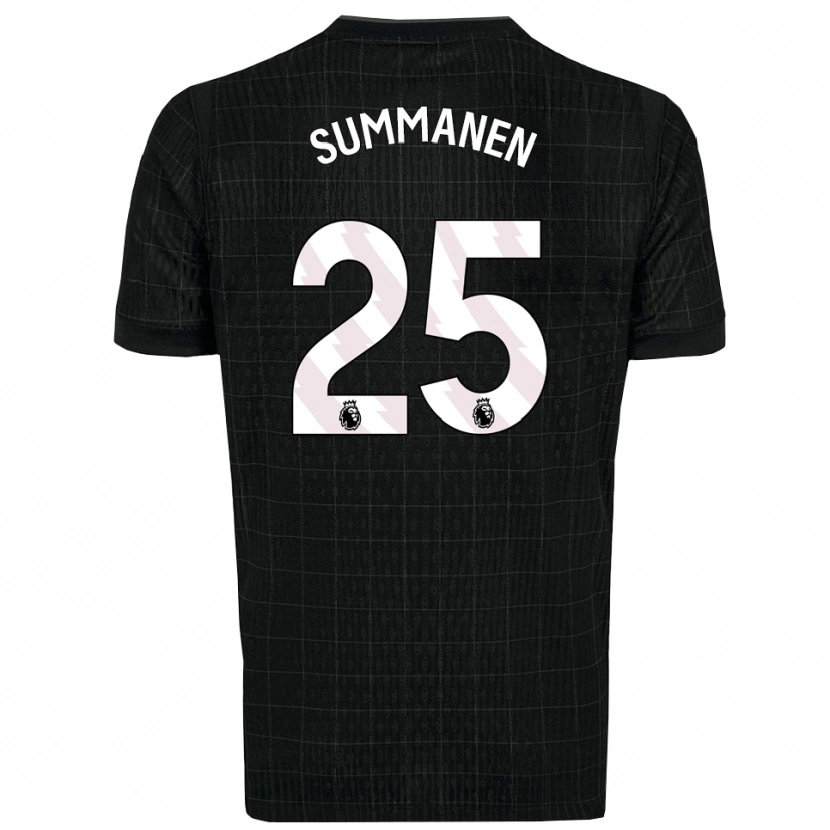 Danxen Kinder Eveliina Summanen #25 Schwarz Grau Auswärtstrikot Trikot 2025/26 T-Shirt Österreich