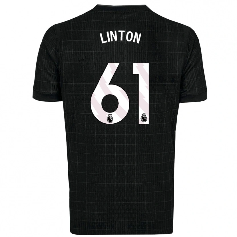 Danxen Kinder Jahziah Linton #61 Schwarz Grau Auswärtstrikot Trikot 2025/26 T-Shirt Österreich