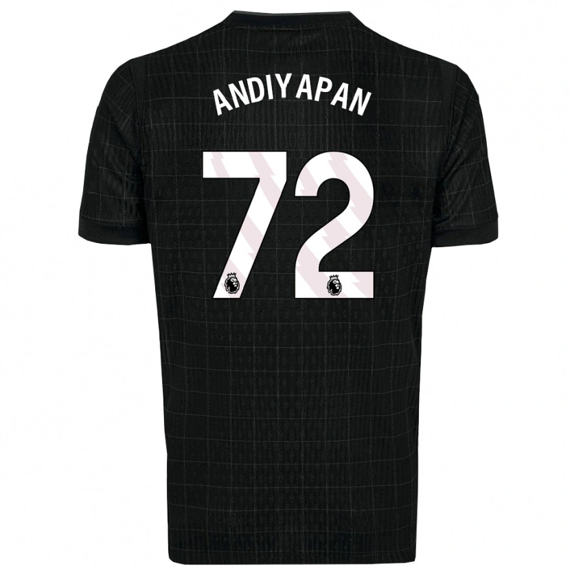 Danxen Kinder William Andiyapan #72 Schwarz Grau Auswärtstrikot Trikot 2025/26 T-Shirt Österreich