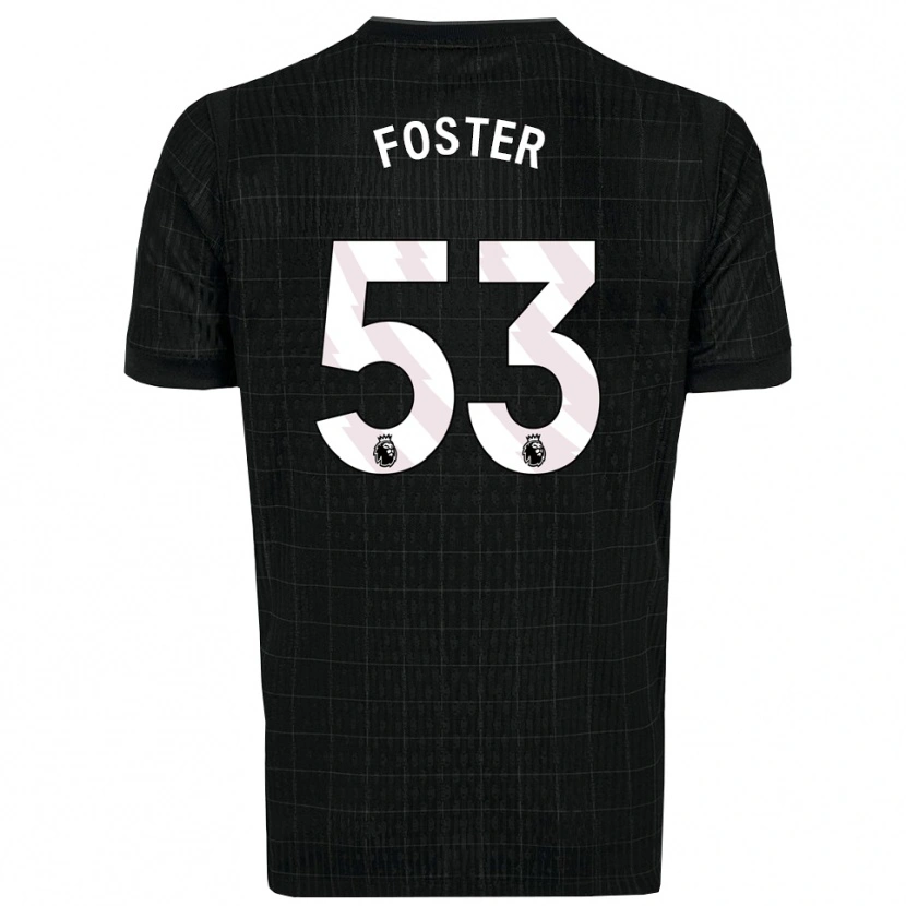 Danxen Kinder Brooklyn Lyons Foster #53 Schwarz Grau Auswärtstrikot Trikot 2025/26 T-Shirt Österreich