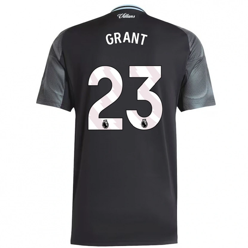 Danxen Kinder Chasity Grant #23 Schwarz Himmelblau Auswärtstrikot Trikot 2025/26 T-Shirt Österreich