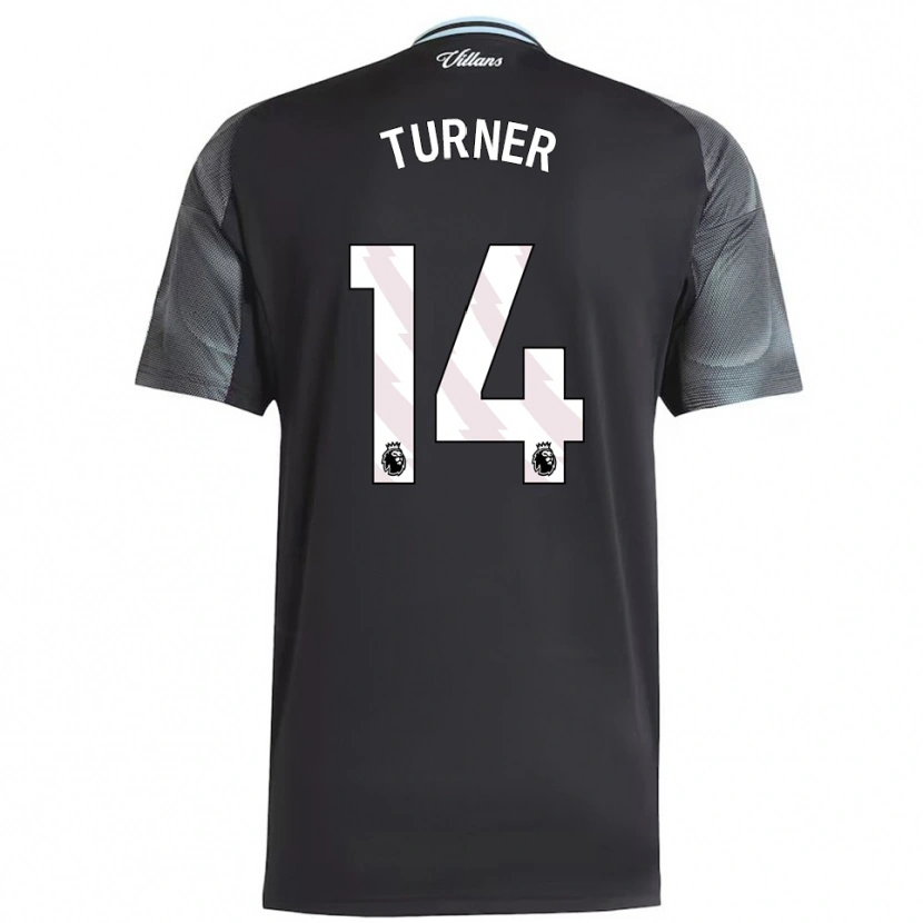Danxen Kinder Danielle Turner #14 Schwarz Himmelblau Auswärtstrikot Trikot 2025/26 T-Shirt Österreich