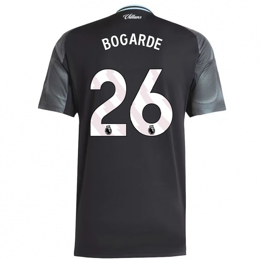 Danxen Kinder Lamare Bogarde #26 Schwarz Himmelblau Auswärtstrikot Trikot 2025/26 T-Shirt Österreich
