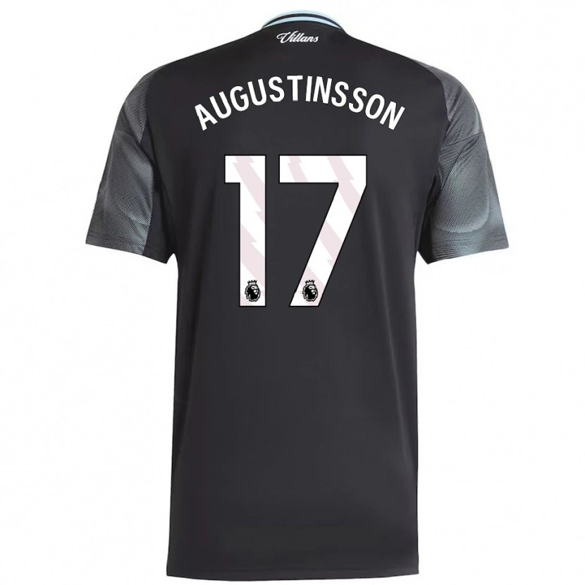 Danxen Kinder Ludwig Augustinsson #17 Schwarz Himmelblau Auswärtstrikot Trikot 2025/26 T-Shirt Österreich