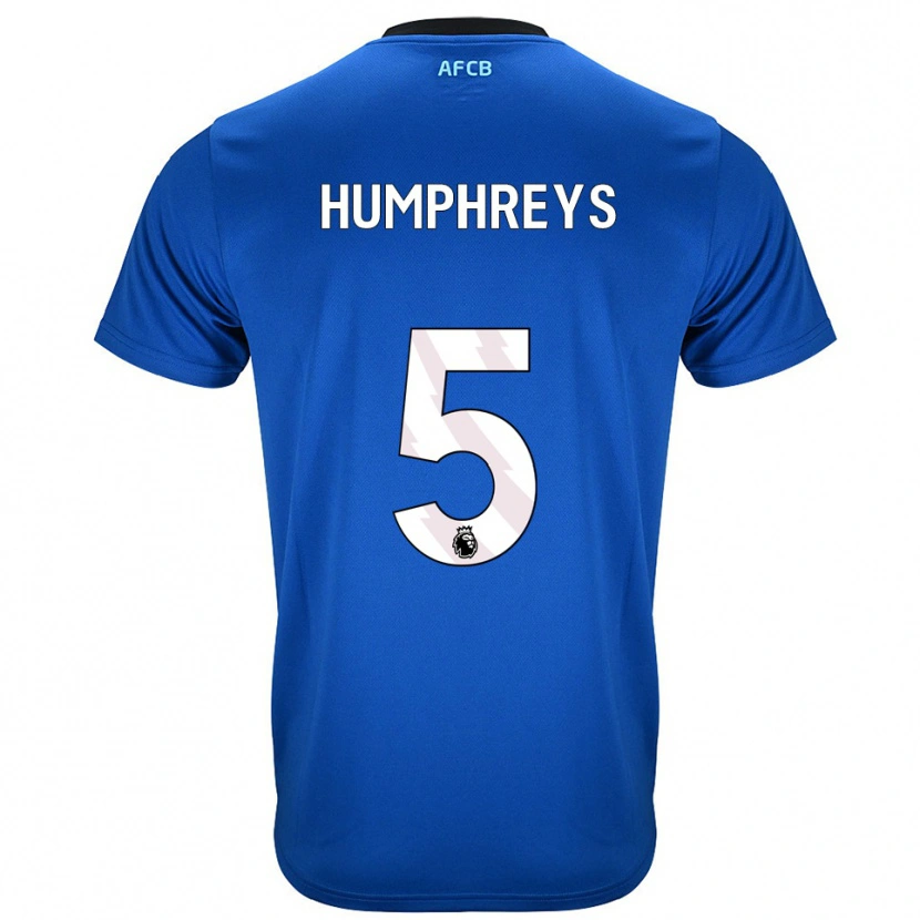 Danxen Kinder Holly Humphreys #5 Blau Schwarz Auswärtstrikot Trikot 2025/26 T-Shirt Österreich
