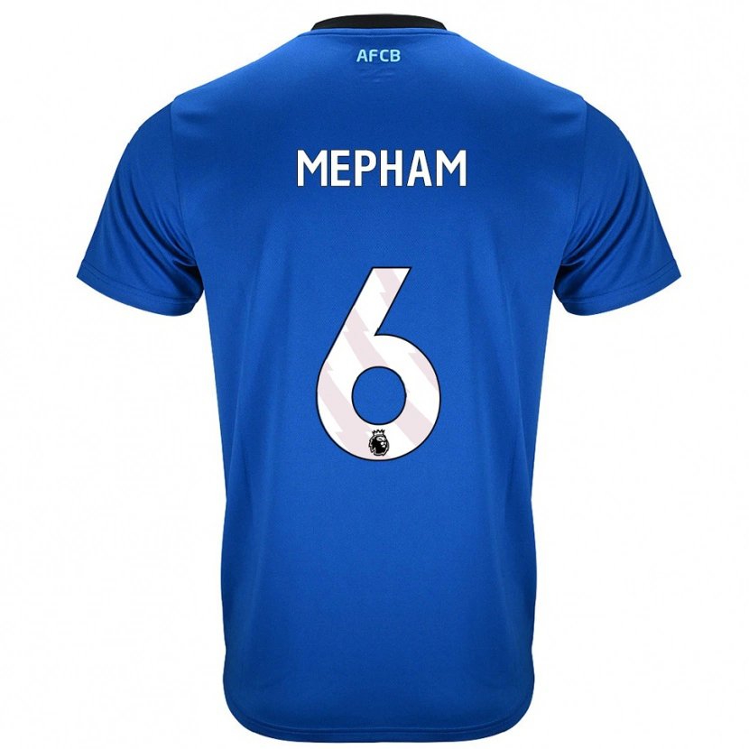 Danxen Kinder Chris Mepham #6 Blau Schwarz Auswärtstrikot Trikot 2025/26 T-Shirt Österreich