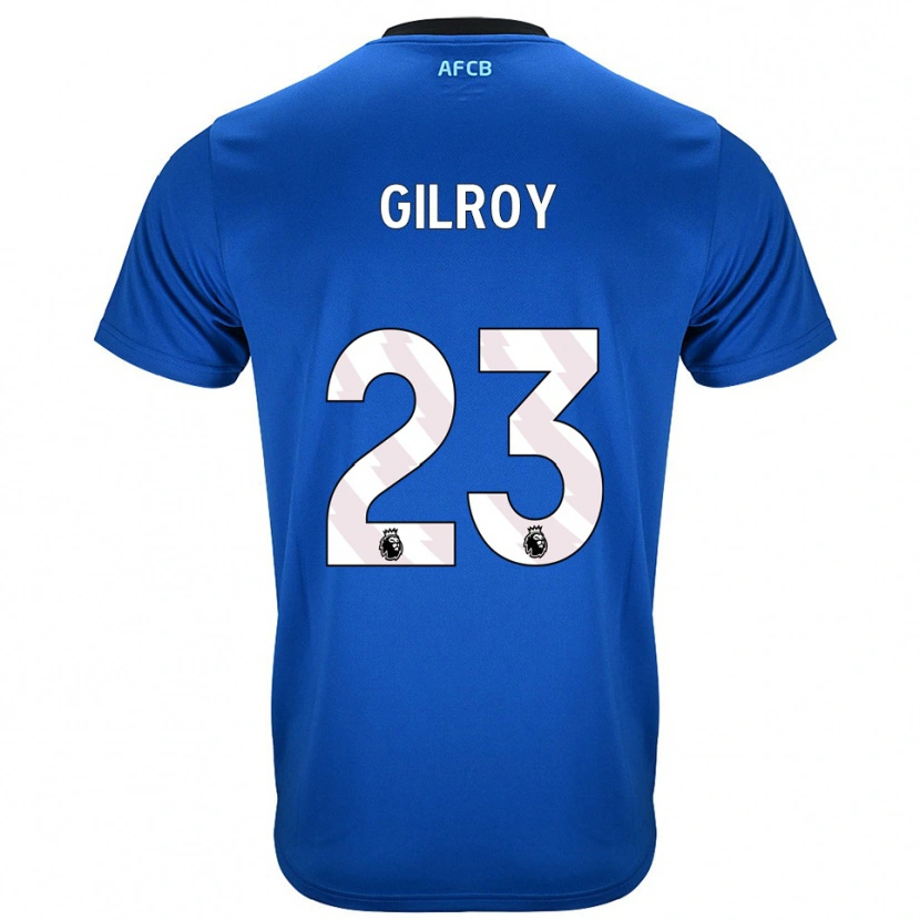 Danxen Kinder Chloe Gilroy #23 Blau Schwarz Auswärtstrikot Trikot 2025/26 T-Shirt Österreich