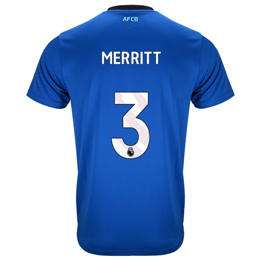 Danxen Kinder Alfie Merritt #3 Blau Schwarz Auswärtstrikot Trikot 2025/26 T-Shirt Österreich