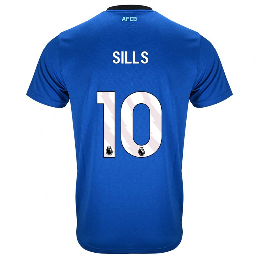 Danxen Kinder Ethan Sills #10 Blau Schwarz Auswärtstrikot Trikot 2025/26 T-Shirt Österreich