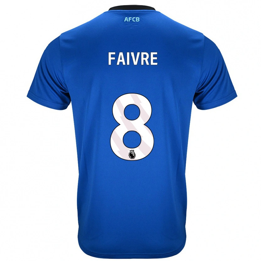 Danxen Kinder Romain Faivre #8 Blau Schwarz Auswärtstrikot Trikot 2025/26 T-Shirt Österreich