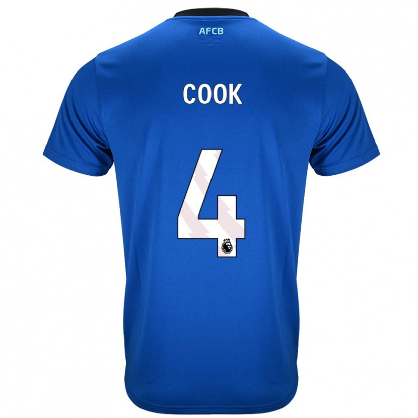 Danxen Kinder Lewis Cook #4 Blau Schwarz Auswärtstrikot Trikot 2025/26 T-Shirt Österreich
