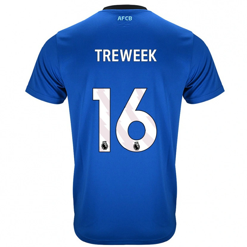 Danxen Kinder Jess Treweek #16 Blau Schwarz Auswärtstrikot Trikot 2025/26 T-Shirt Österreich