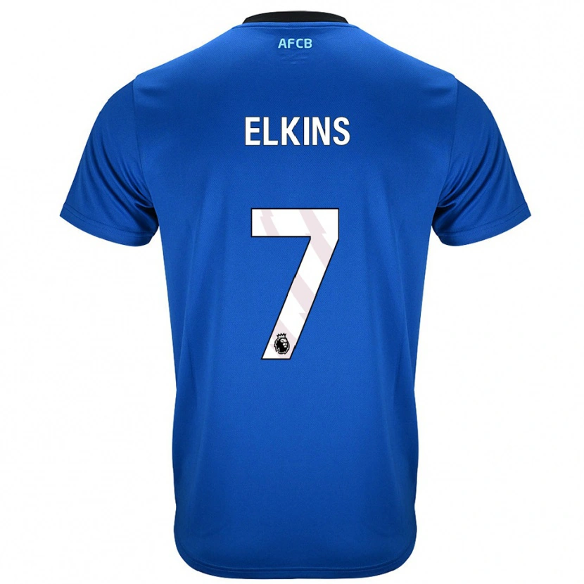 Danxen Kinder Elle Elkins #7 Blau Schwarz Auswärtstrikot Trikot 2025/26 T-Shirt Österreich