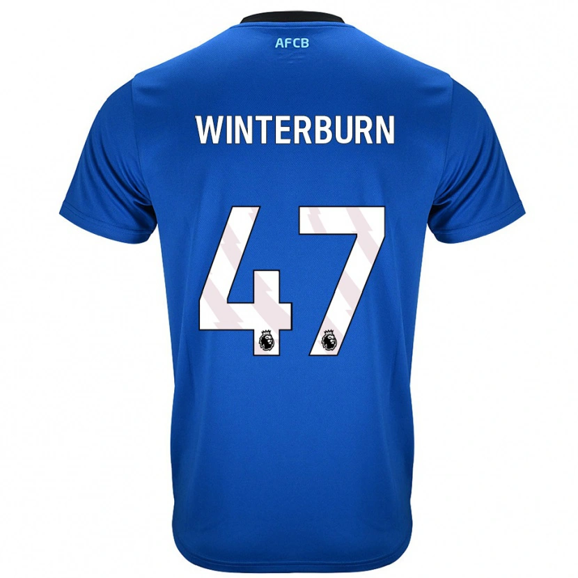 Danxen Kinder Ben Winterburn #47 Blau Schwarz Auswärtstrikot Trikot 2025/26 T-Shirt Österreich
