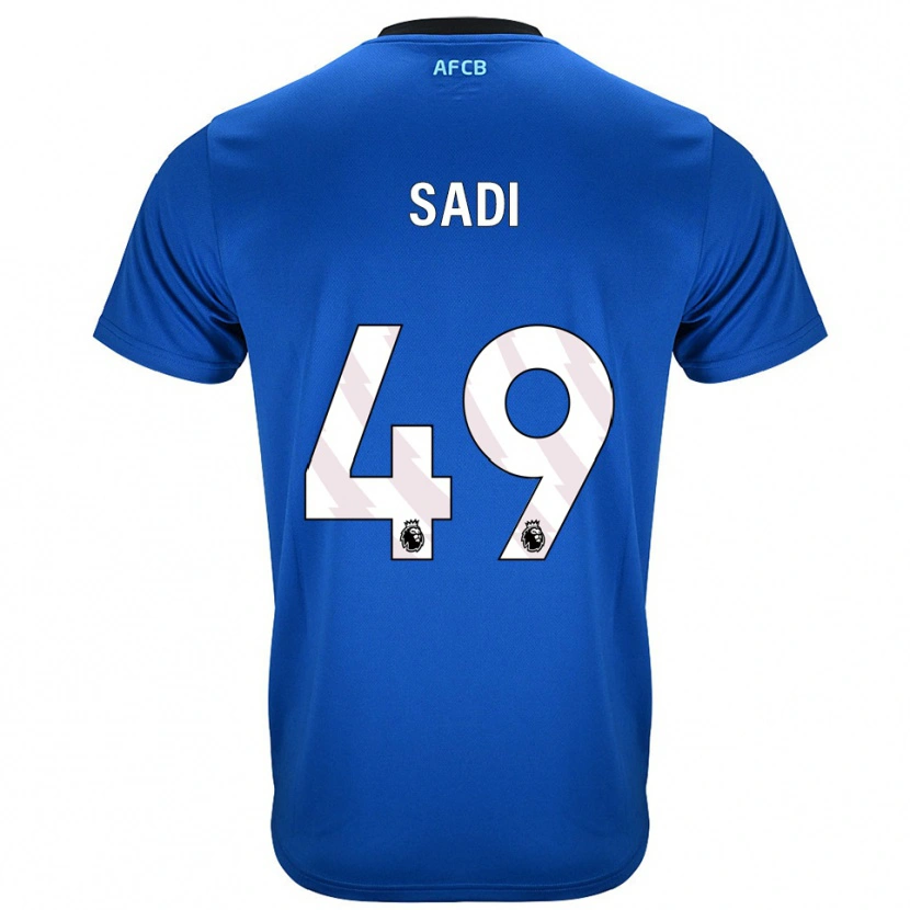 Danxen Kinder Dominic Sadi #49 Blau Schwarz Auswärtstrikot Trikot 2025/26 T-Shirt Österreich
