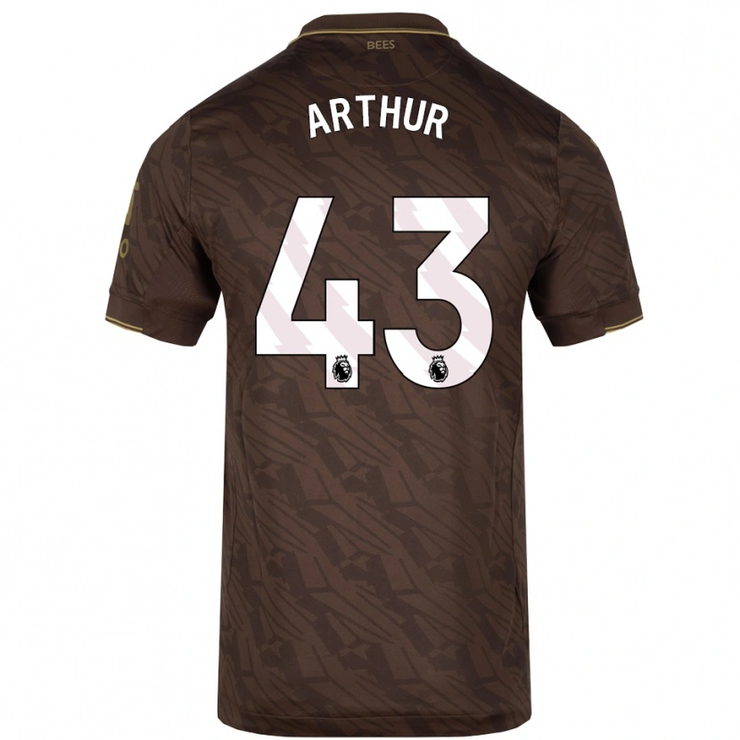 Danxen Kinder Benjamin Arthur #43 Braun Gold Auswärtstrikot Trikot 2025/26 T-Shirt Österreich