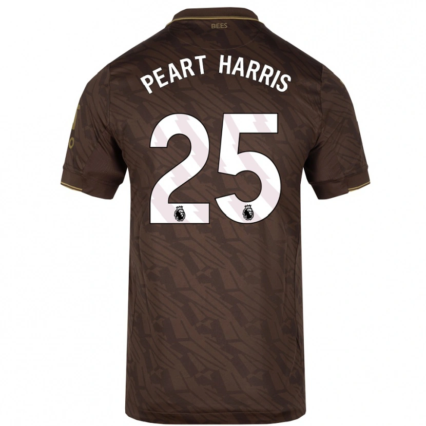 Danxen Kinder Myles Peart-Harris #25 Braun Gold Auswärtstrikot Trikot 2025/26 T-Shirt Österreich