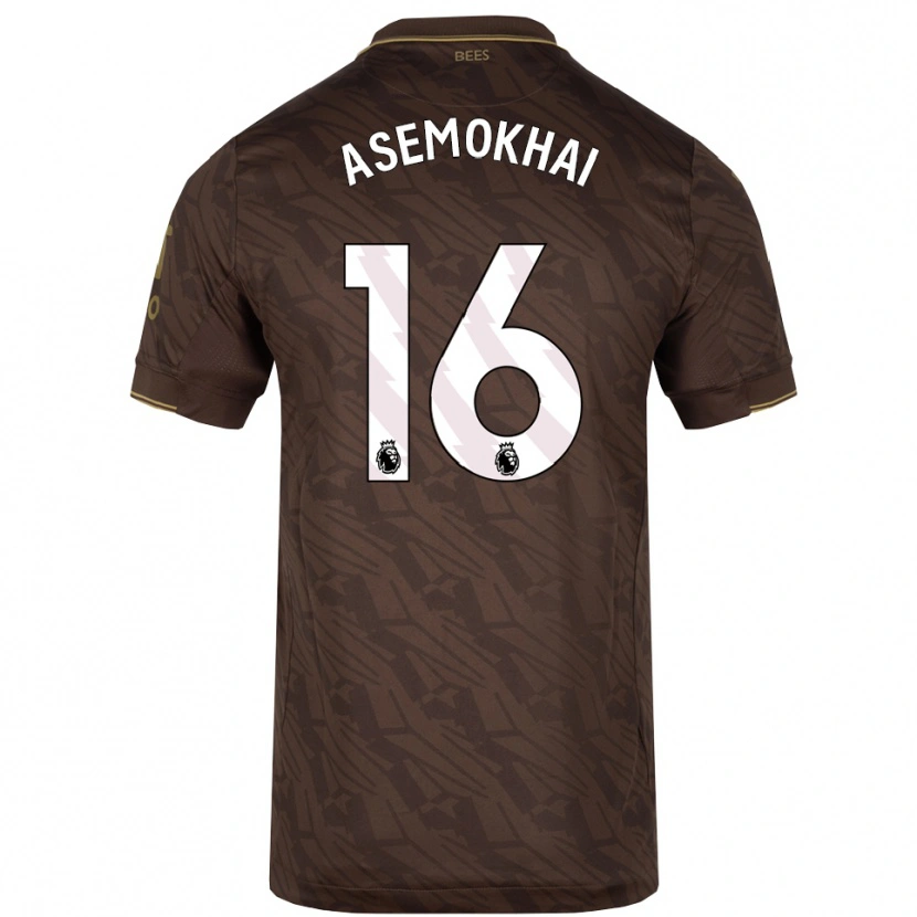 Danxen Kinder Gregory Asemokhai #16 Braun Gold Auswärtstrikot Trikot 2025/26 T-Shirt Österreich