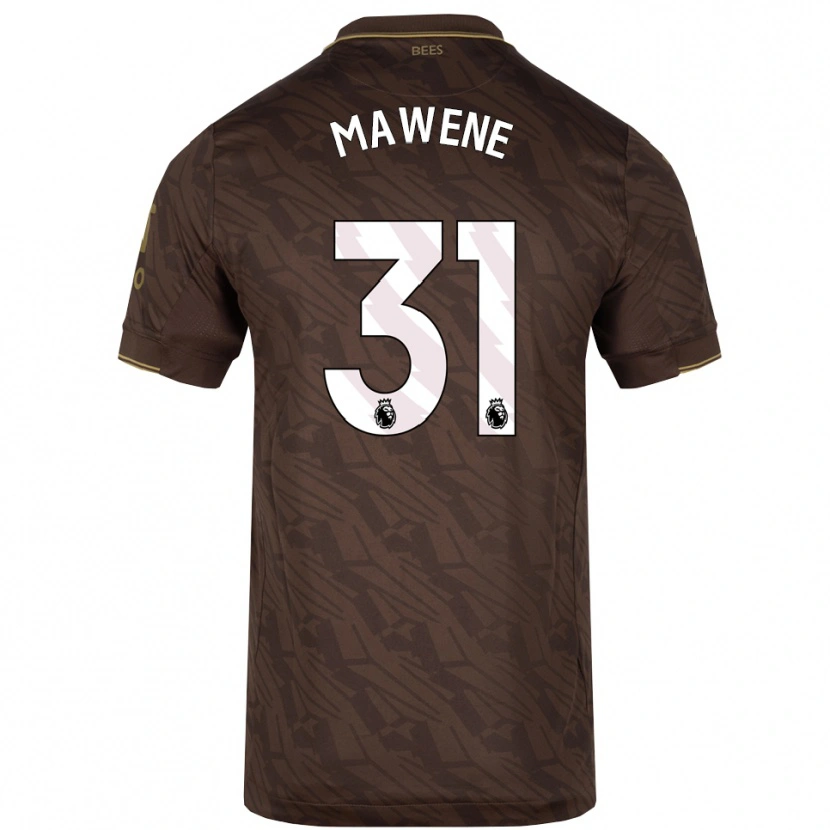 Danxen Kinder Theo Mawene #31 Braun Gold Auswärtstrikot Trikot 2025/26 T-Shirt Österreich