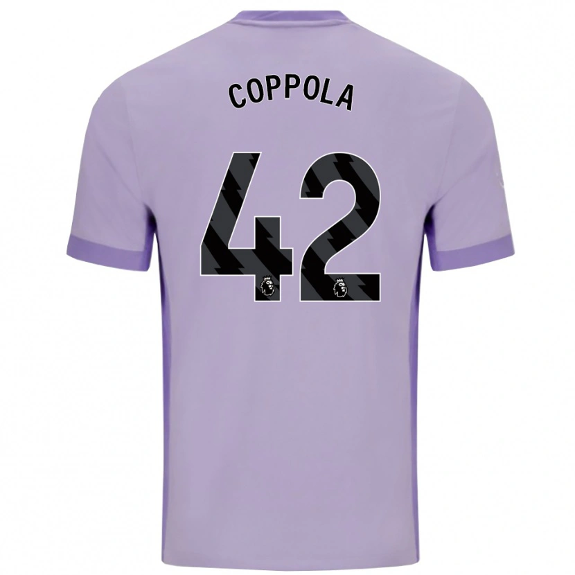 Danxen Kinder Diego Coppola #42 Taro Lila Weiß Auswärtstrikot Trikot 2025/26 T-Shirt Österreich