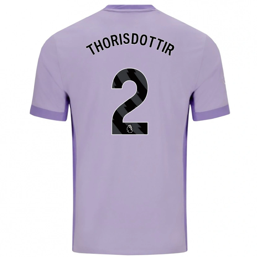 Danxen Kinder Maria Thorisdottir #2 Taro Lila Weiß Auswärtstrikot Trikot 2025/26 T-Shirt Österreich