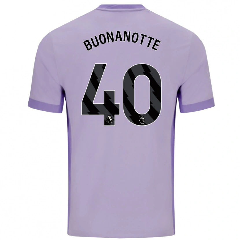 Danxen Kinder Facundo Buonanotte #40 Taro Lila Weiß Auswärtstrikot Trikot 2025/26 T-Shirt Österreich