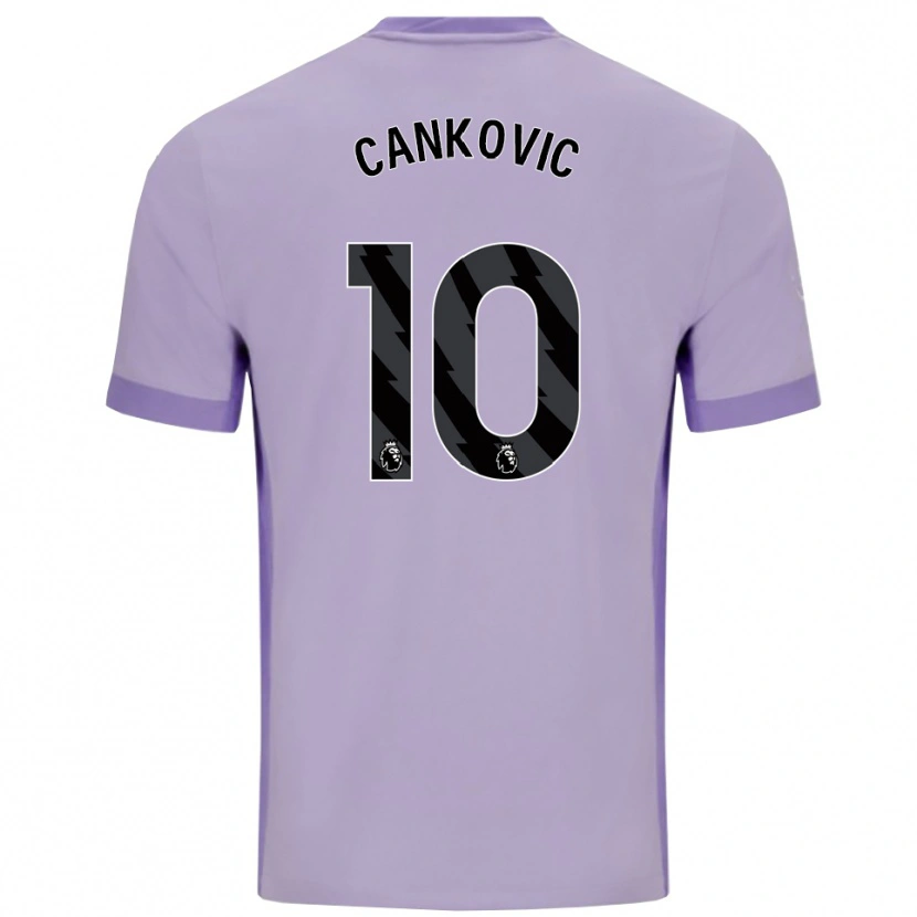 Danxen Kinder Jelena Čanković #10 Taro Lila Weiß Auswärtstrikot Trikot 2025/26 T-Shirt Österreich